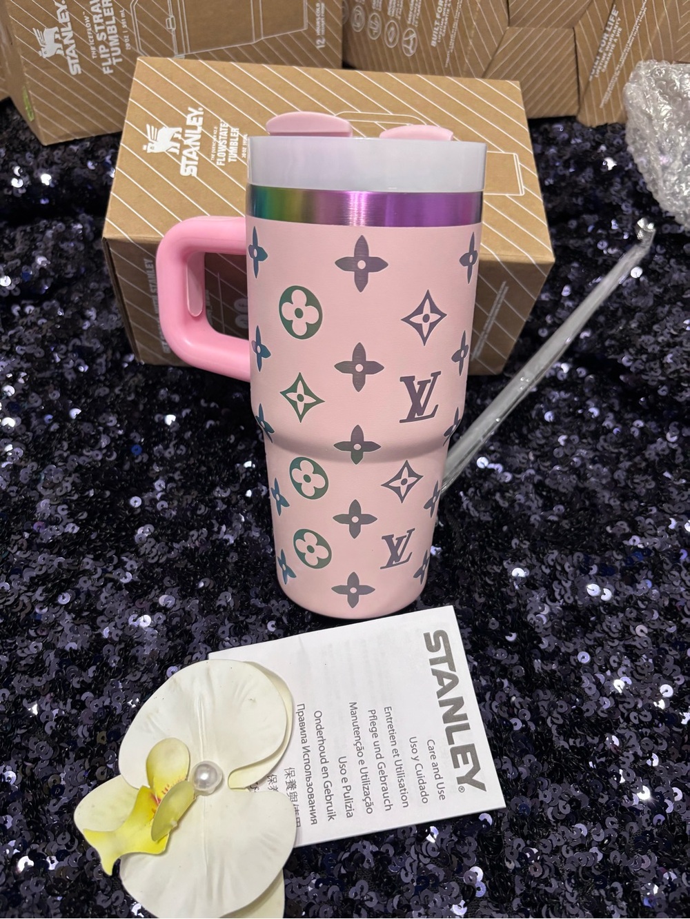 Hot Pink Flip Straw Tumbler - Picture 14 of 14